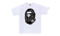 BAPE Speed Racer Big Ape Head Tee White Black 1J30 110 036