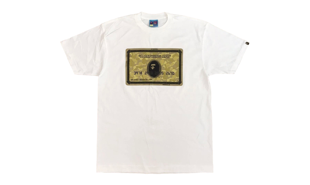 BAPE NIGO GOLD CARD SHIRT White BAPE035