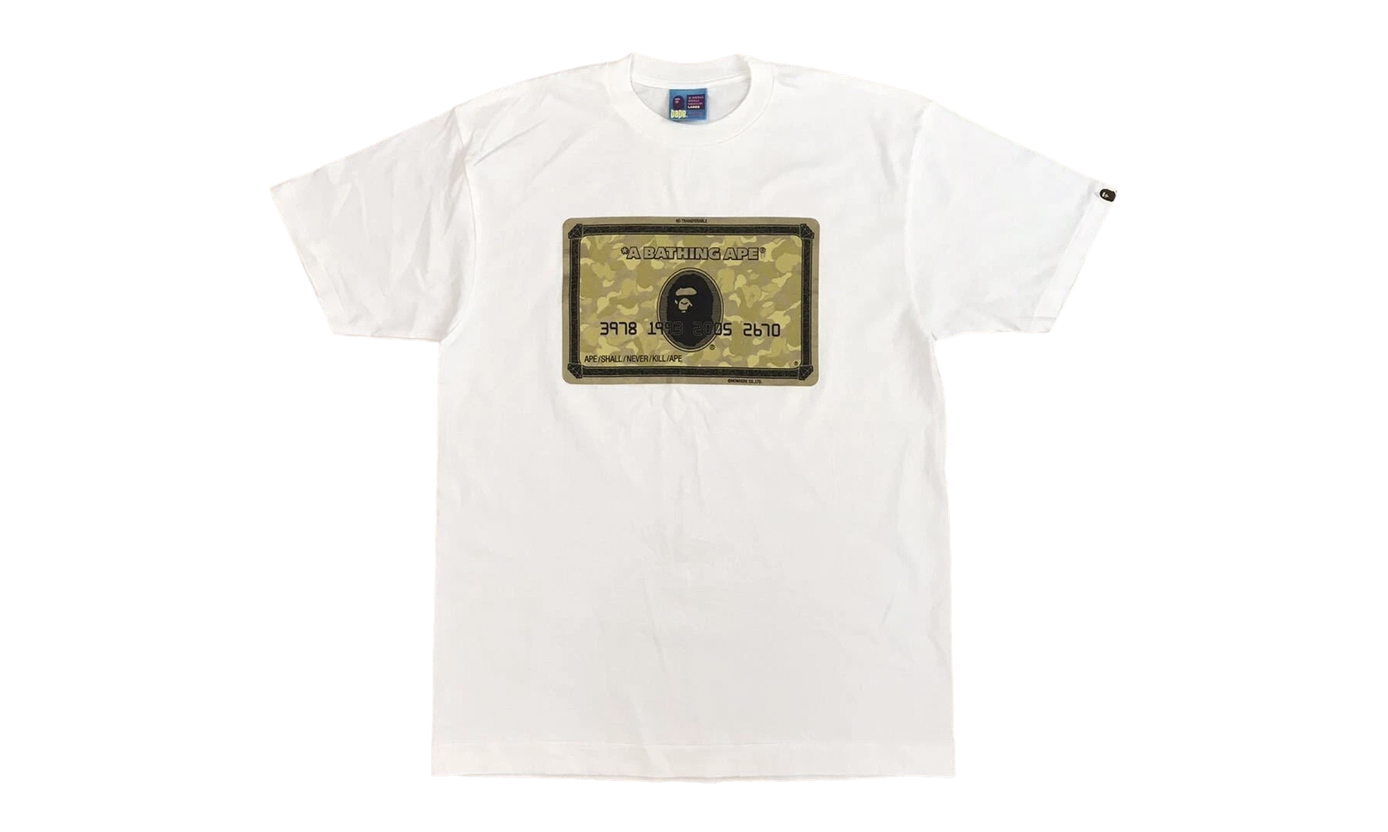 BAPE NIGO GOLD CARD SHIRT White BAPE035
