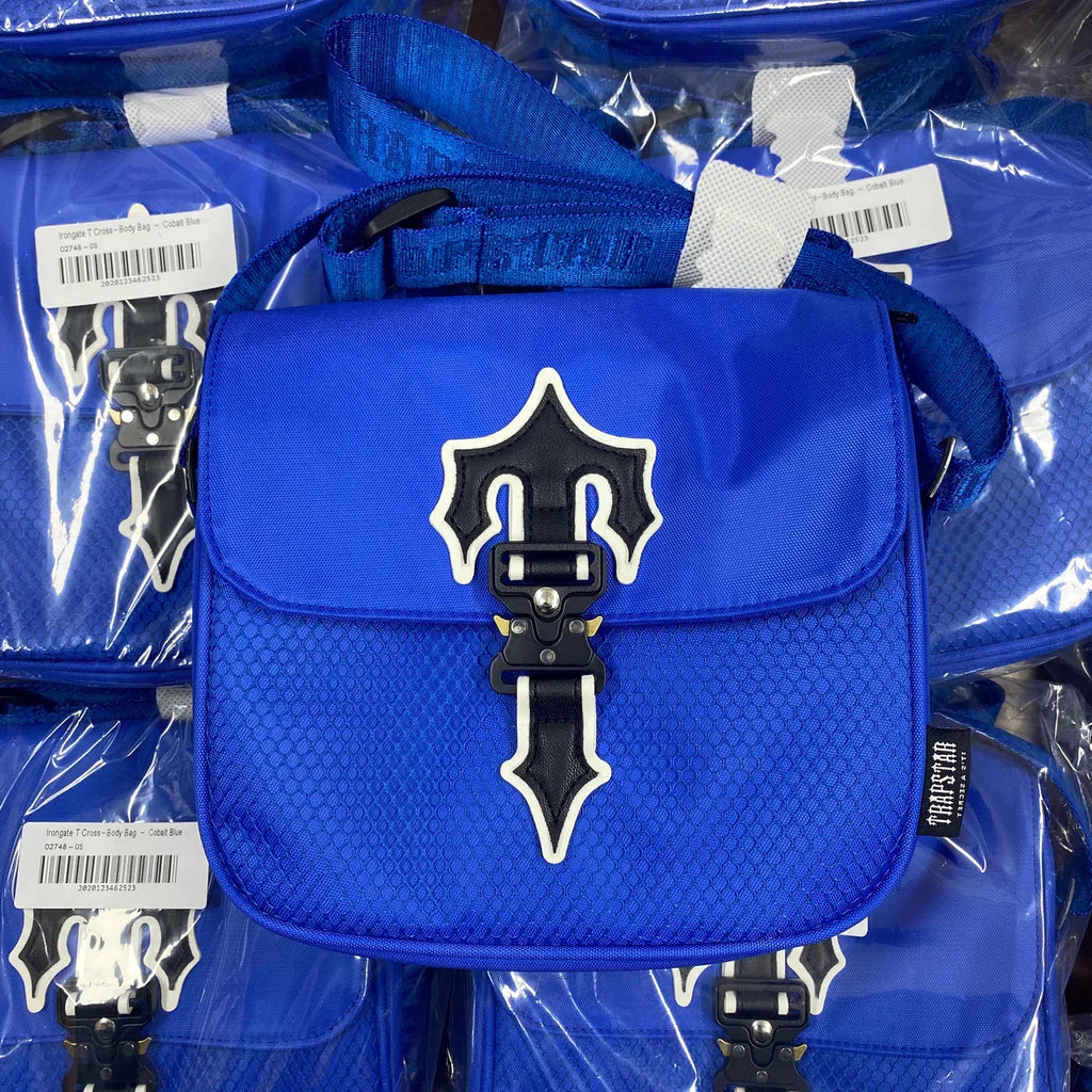 Trapstar Irongate T Crossbody Bag - Black/Blue Ironleague