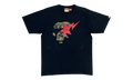 BAPE 1st Camo Ape Face Sta Tee Black Green 1I30 110 011 BLACK GREEN
