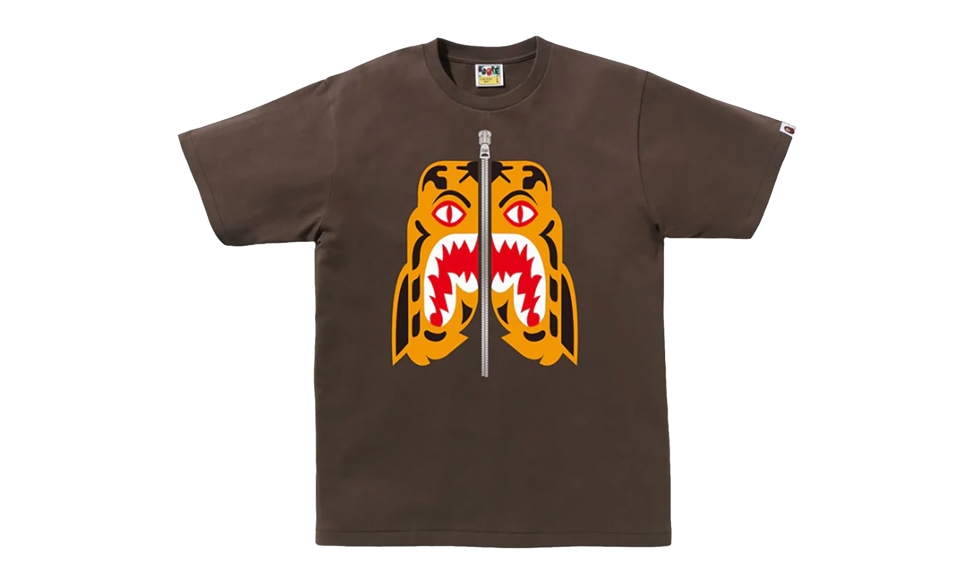 BAPE Tiger Shark Tee (Brown) Brown 1J80 110 005 BROWN