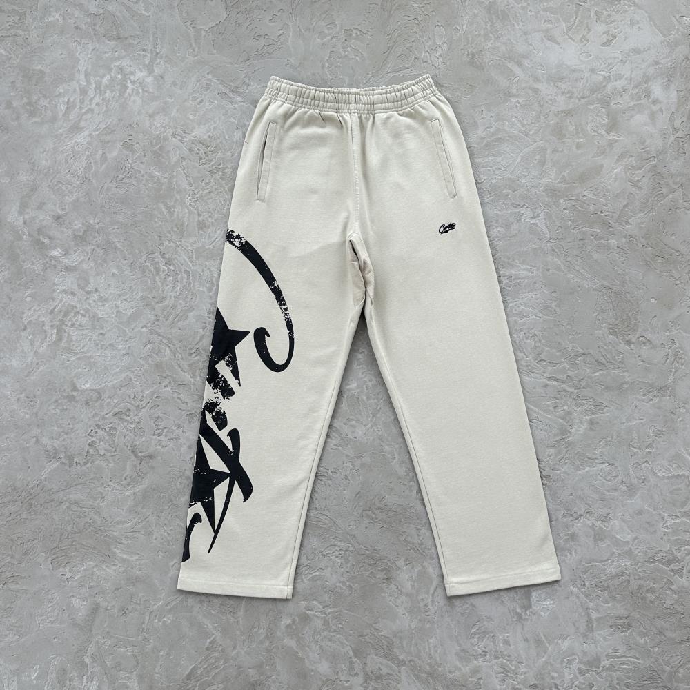 Corteiz Woosh Open Hem Set - Cream Ironleague