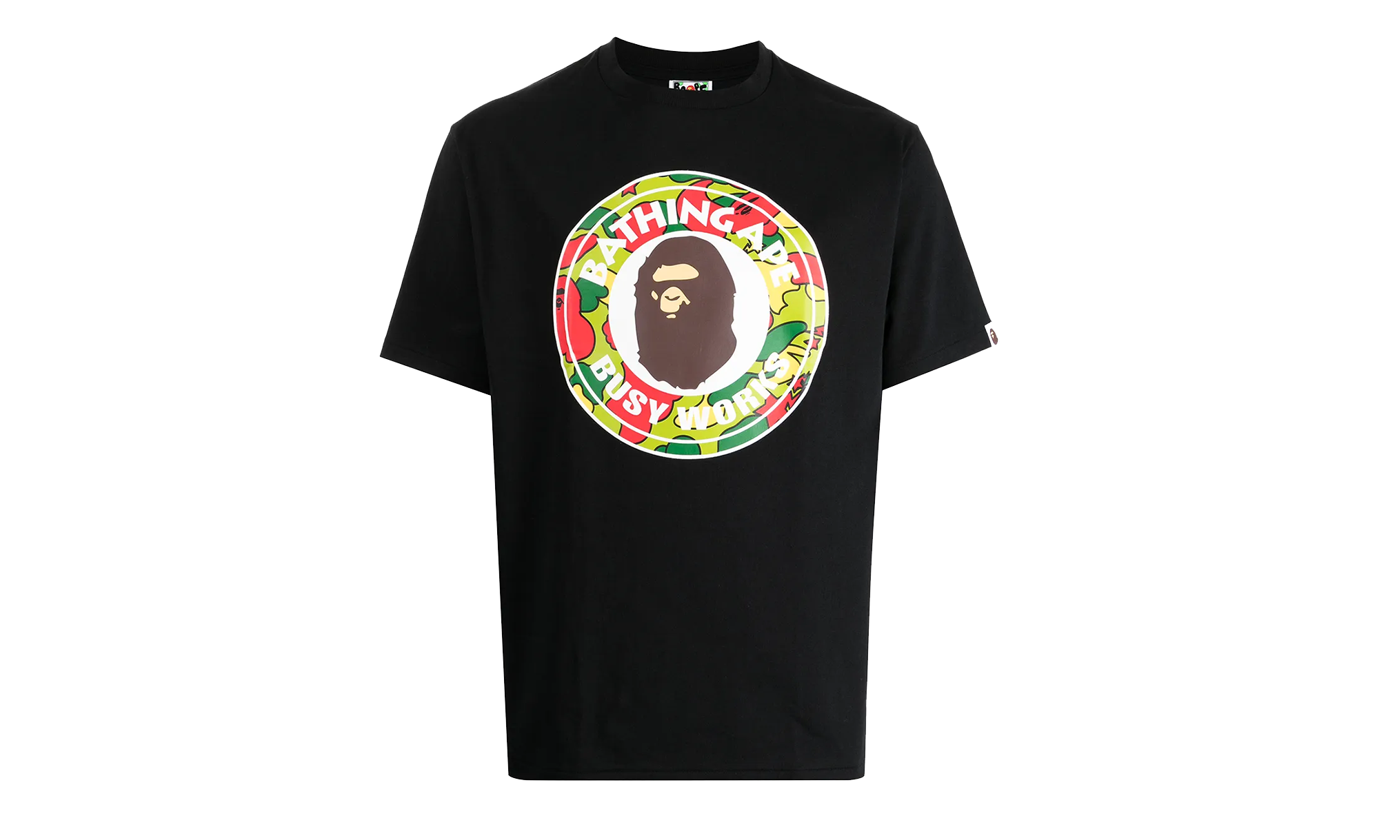 BAPE STA Camo Busy Works T-Shirt Black / Multicolor 001TEH801029M BLACK