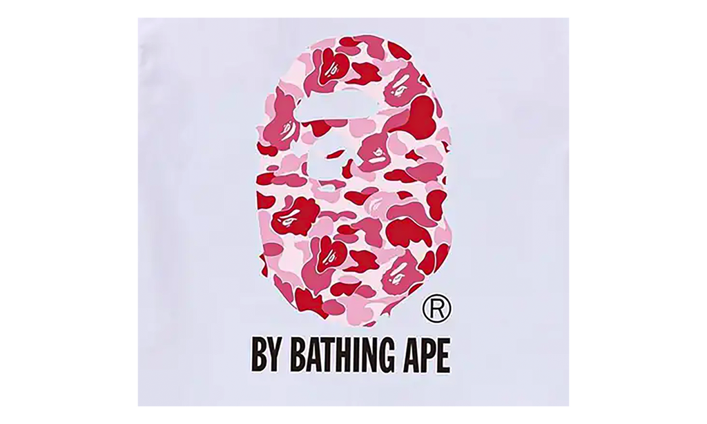 BAPE ABC Camo By Bathing Ape Tee White / Pink 1J30 110 006 WHITE PINK