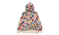 BAPE FULL ZIP HOODIE KIDSUPER CAMO SHARK - MULTI
