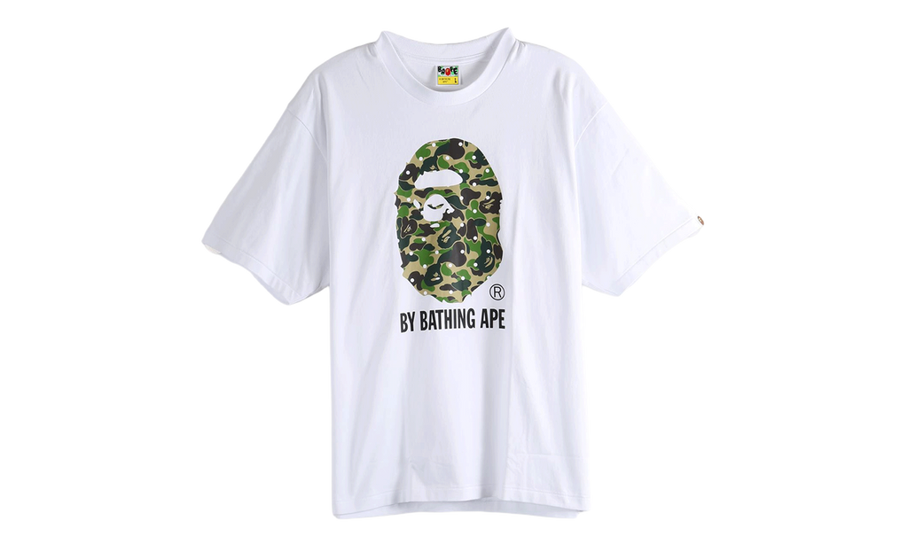 BAPE ABC Dot Camo By Bathing Ape Relaxed Fit Tee White 1L80110313 WHT