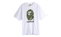 BAPE ABC Dot Camo By Bathing Ape Relaxed Fit Tee White 1L80110313 WHT