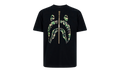 BAPE ABC Camo Gold Zip Shark Tee Black / Green TEI 801 006 BLACK GREEN