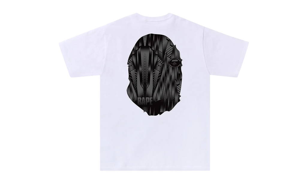 BAPE Speed Racer Big Ape Head Tee White Black 1J30 110 036
