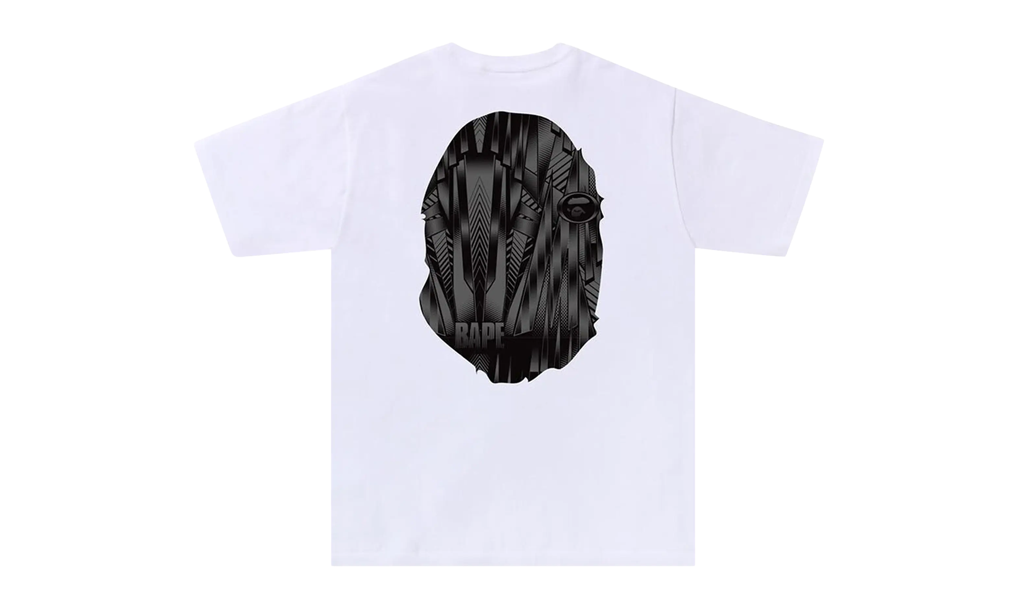 BAPE Speed Racer Big Ape Head Tee White Black 1J30 110 036