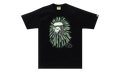 BAPE Ape Head Firework I Tee Black / Green 1K72 110 011 BLACK GREEN