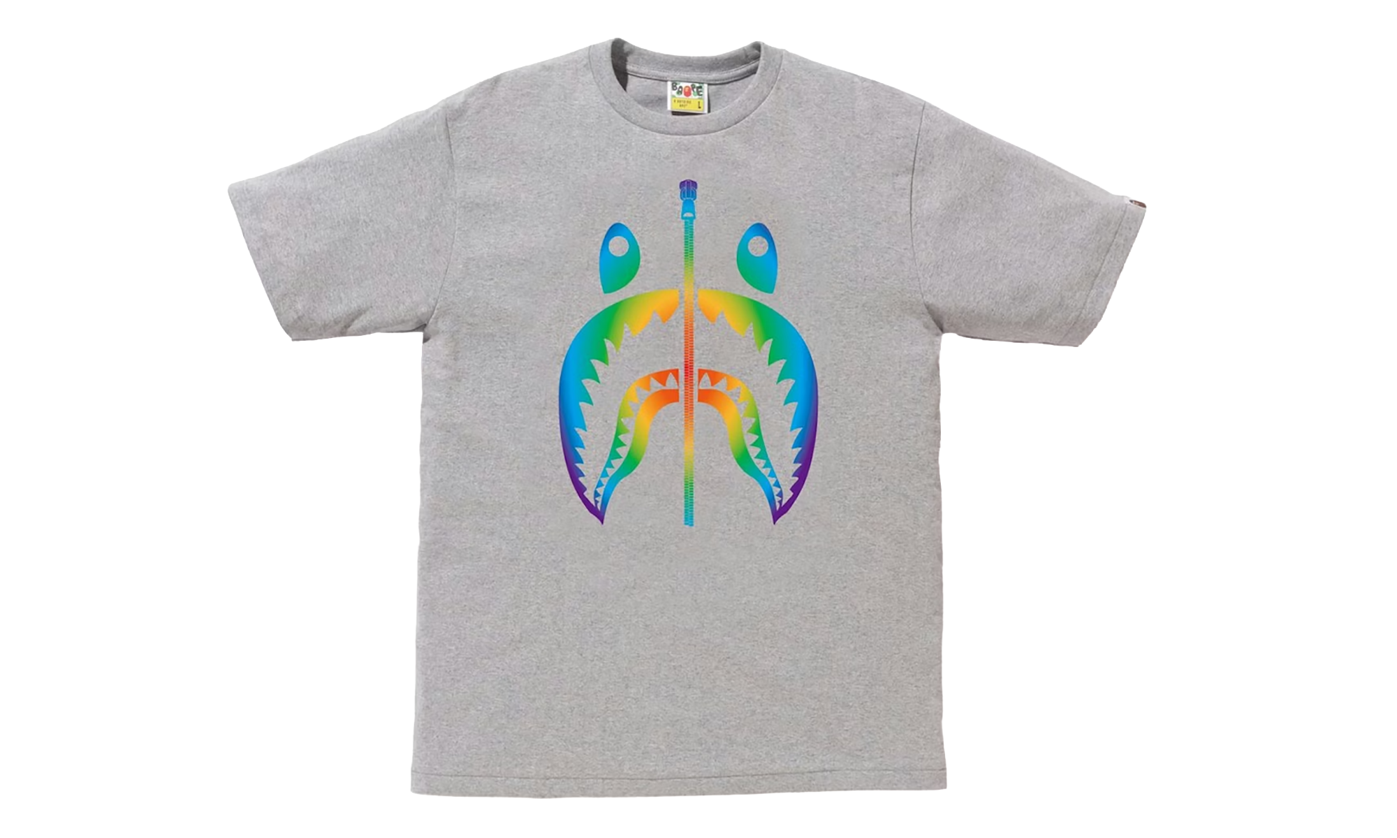 BAPE Rainbow Shark Tee Grey BAPE010