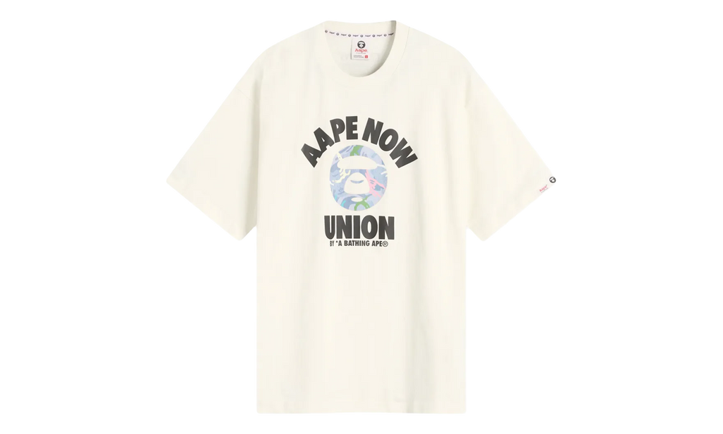 BAPE Union Moonface Tee Ivory White ATE1643XXO IVN