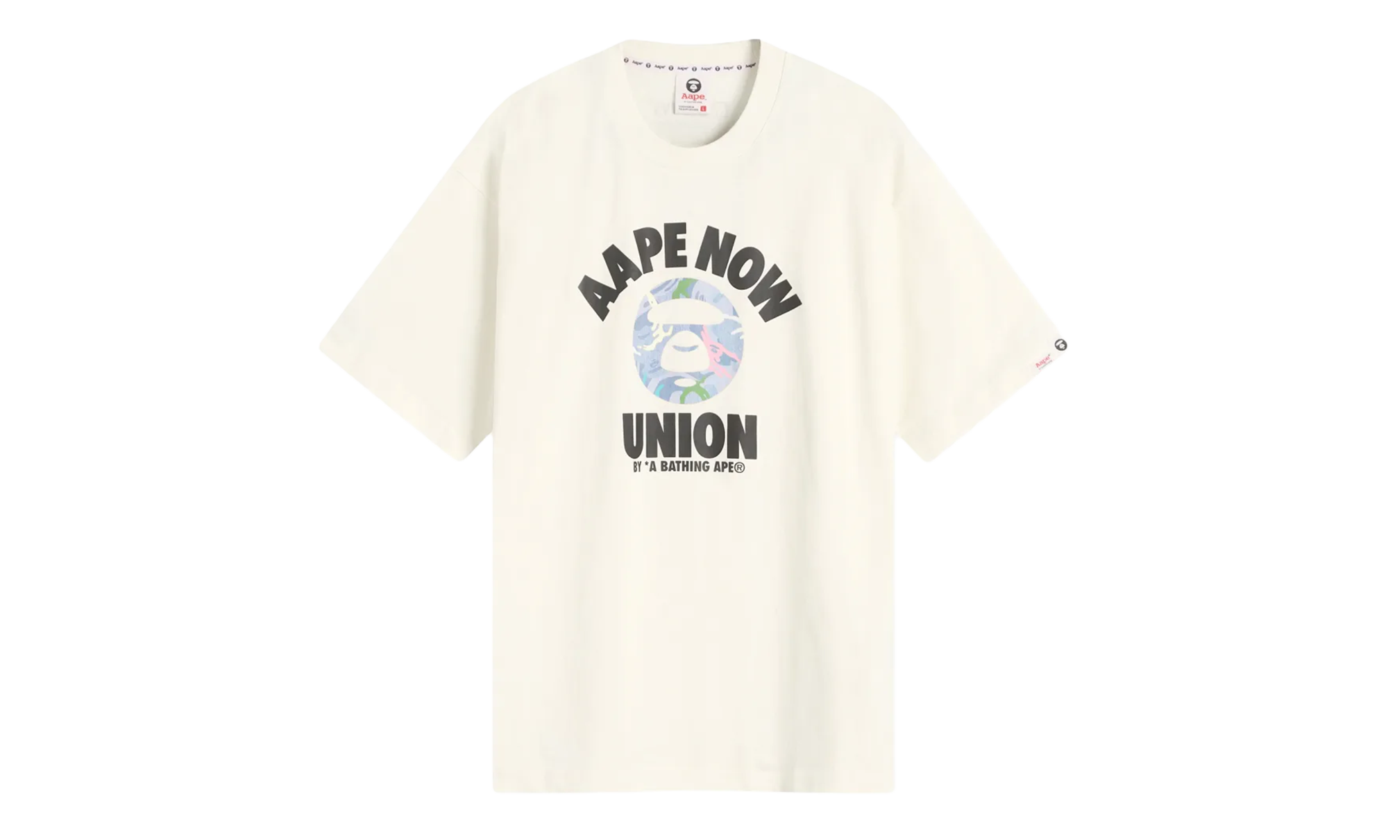 BAPE Union Moonface Tee Ivory White ATE1643XXO IVN