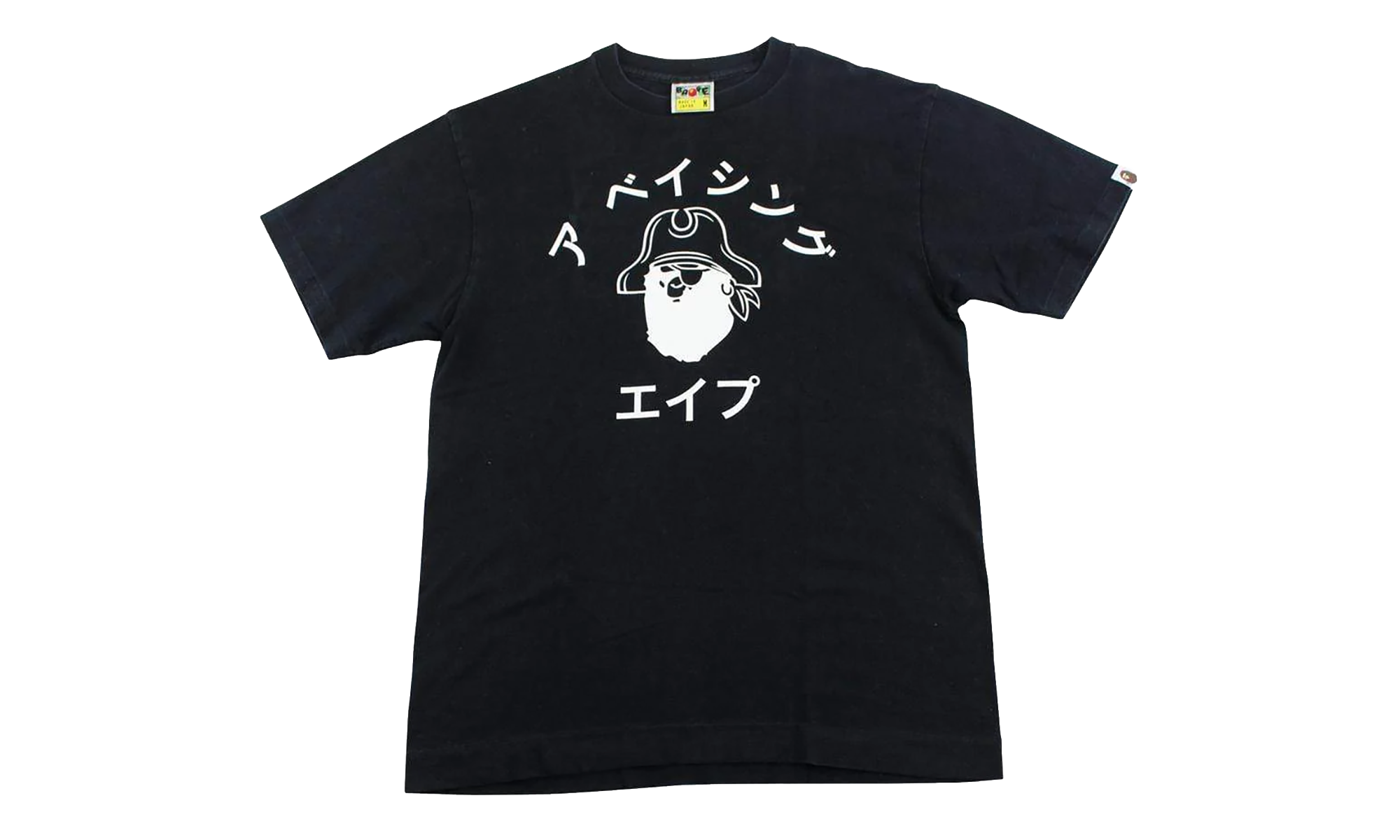 BAPE Katakana Pirate College Tee Black 4K20 110 007 BLACK