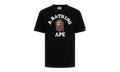 BAPE Glass Beads College Tee Black 0ZXTEM110059DBKX