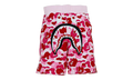 BAPE Big ABC Camo Shark Sweat Shorts Pink Camo 4E7LJDTQ