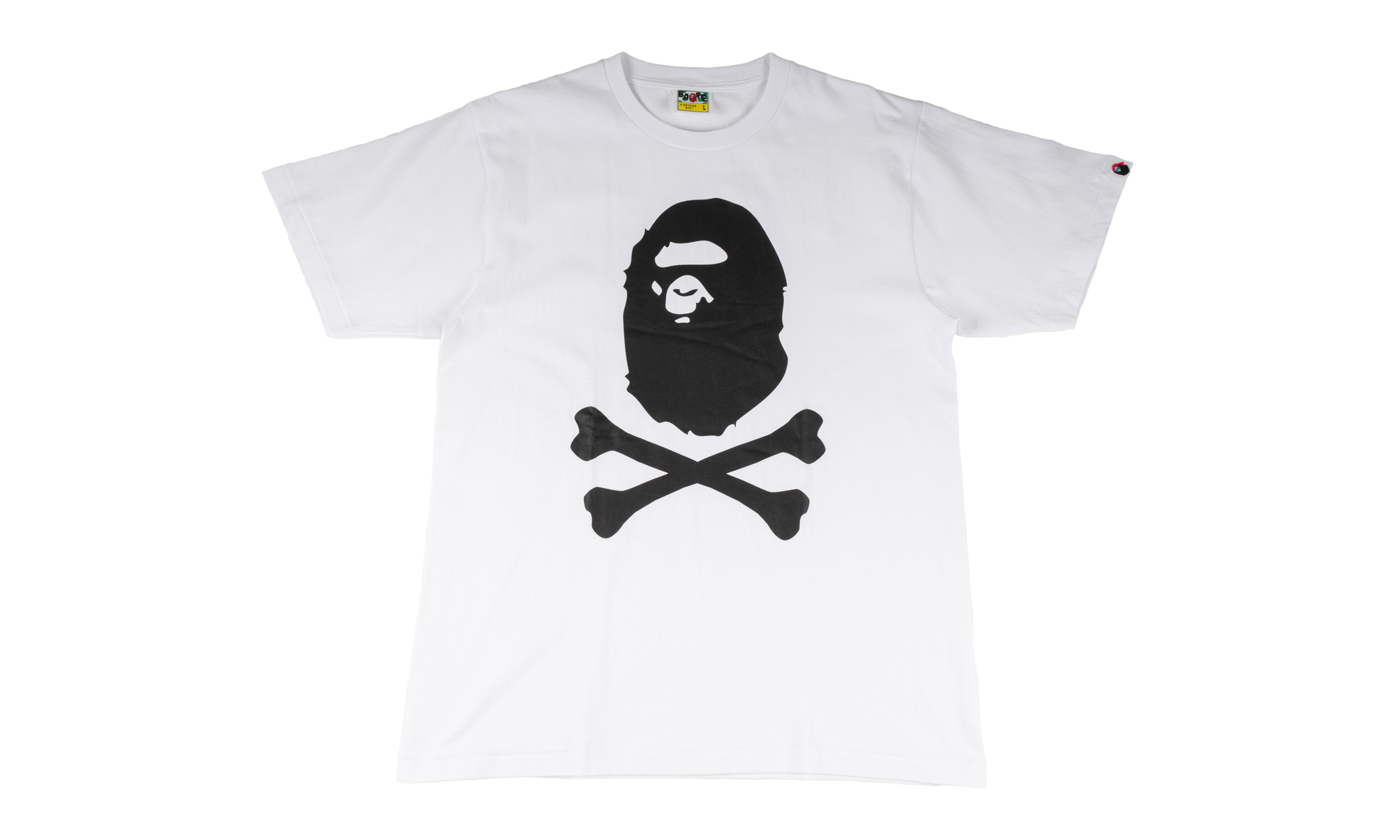 BAPE Bape Ape Crossbone Tee White 4L20 110 008