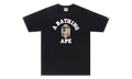 BAPE Check College Tee Black / Beige 1F80 110 035 BLACK BEIGE