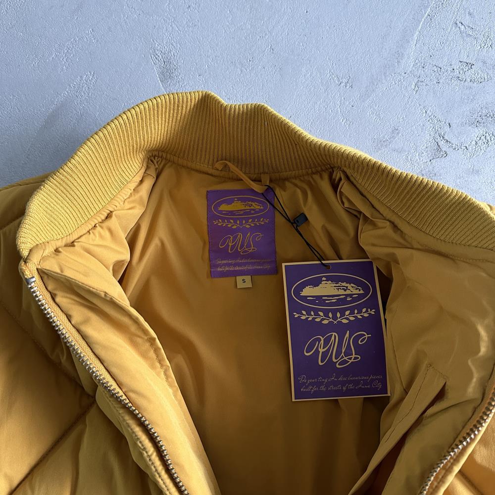 Corteiz Olde English Bomber Jacket - Yellow Ironleague