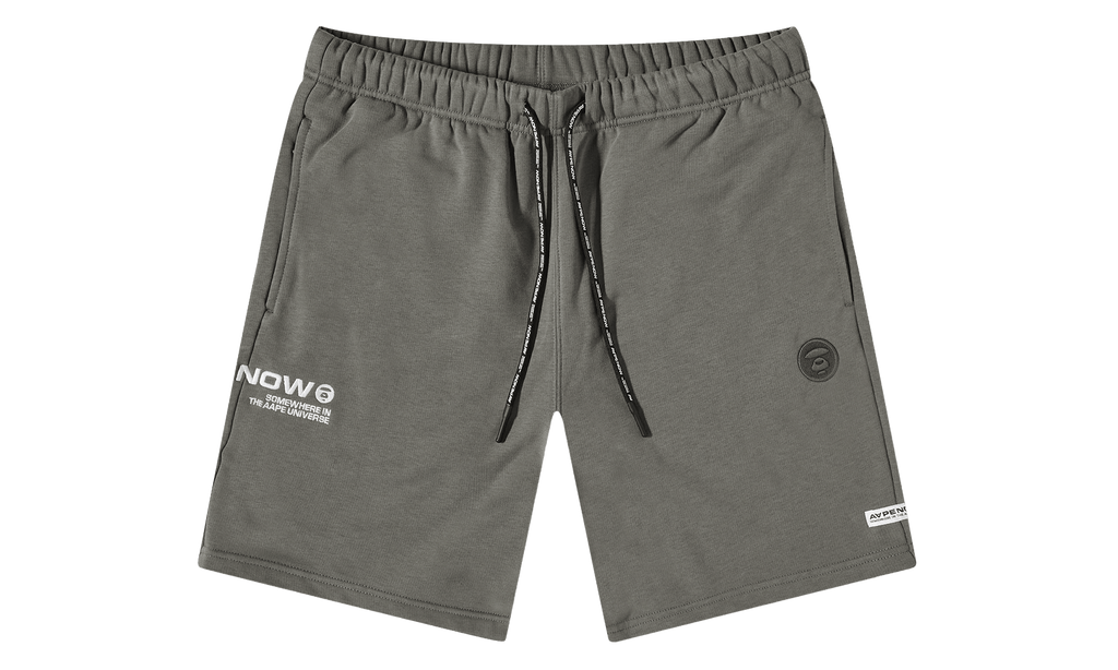 BAPE AAPE Embroidered Sweat Shorts Cool Grey 897FF6A8
