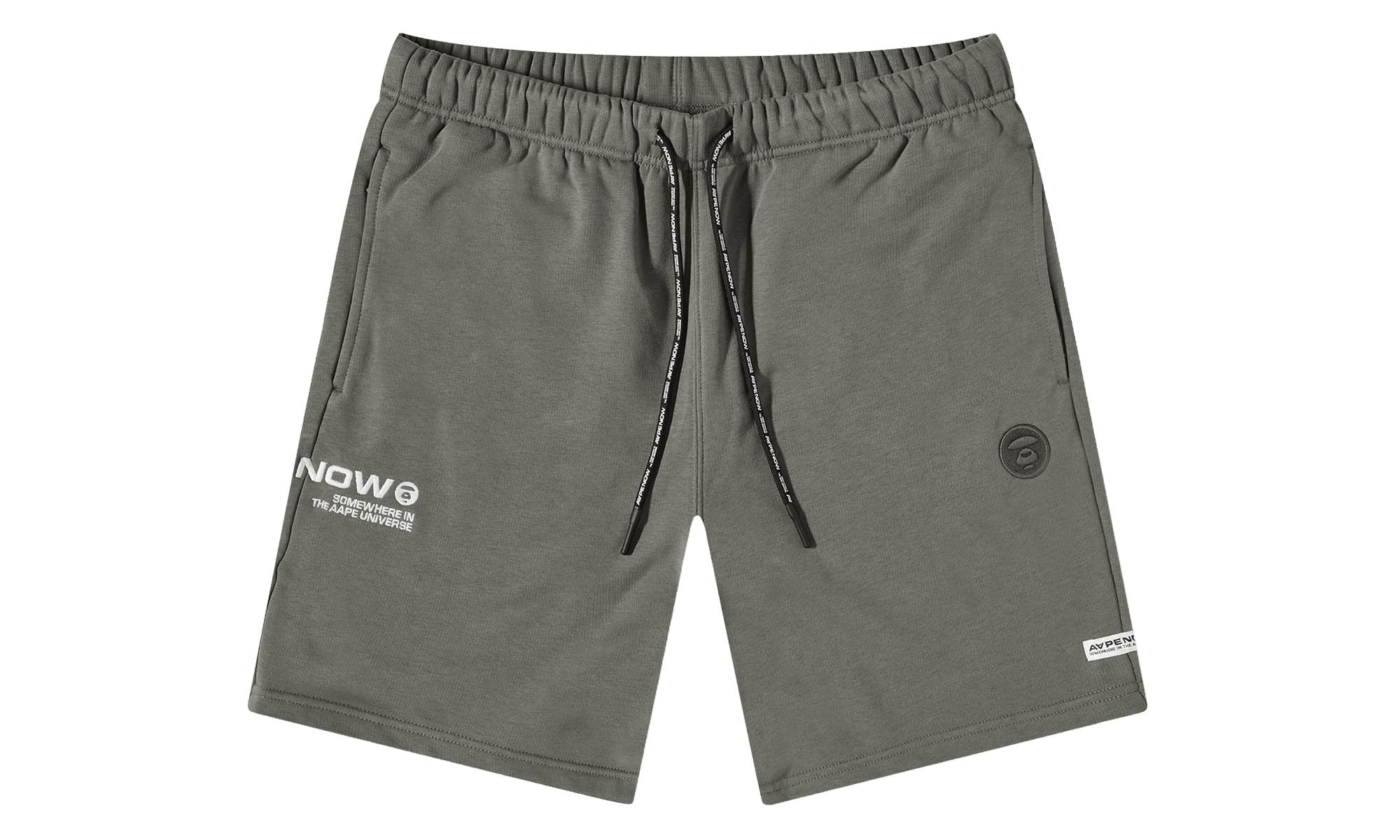 BAPE AAPE Embroidered Sweat Shorts Cool Grey 897FF6A8