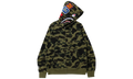 BAPE 1st Camo Shark Full Zip Hoodie Green 001ZPK301005M GRN