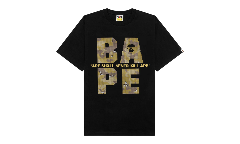 BAPE Bitmap Logo Tee Black 001TEK801041M BLK