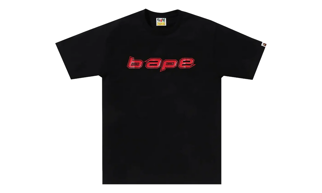 BAPE Silicon Logo Tee Black 1K30 110 036 BLACK
