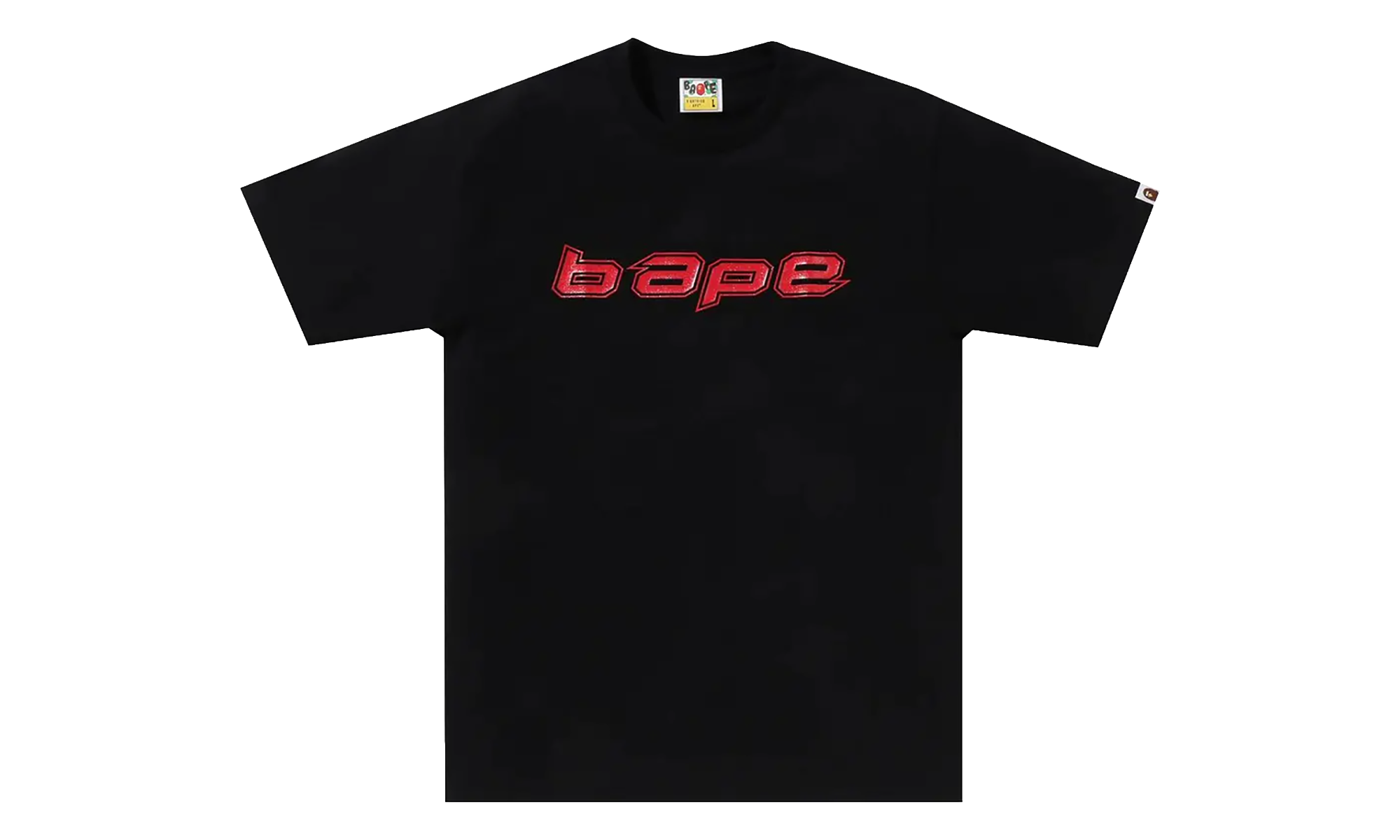BAPE Silicon Logo Tee Black 1K30 110 036 BLACK