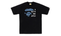 BAPE Japanese Cloud Camo Face Tag Tee Black 1L80 110 046 BLK