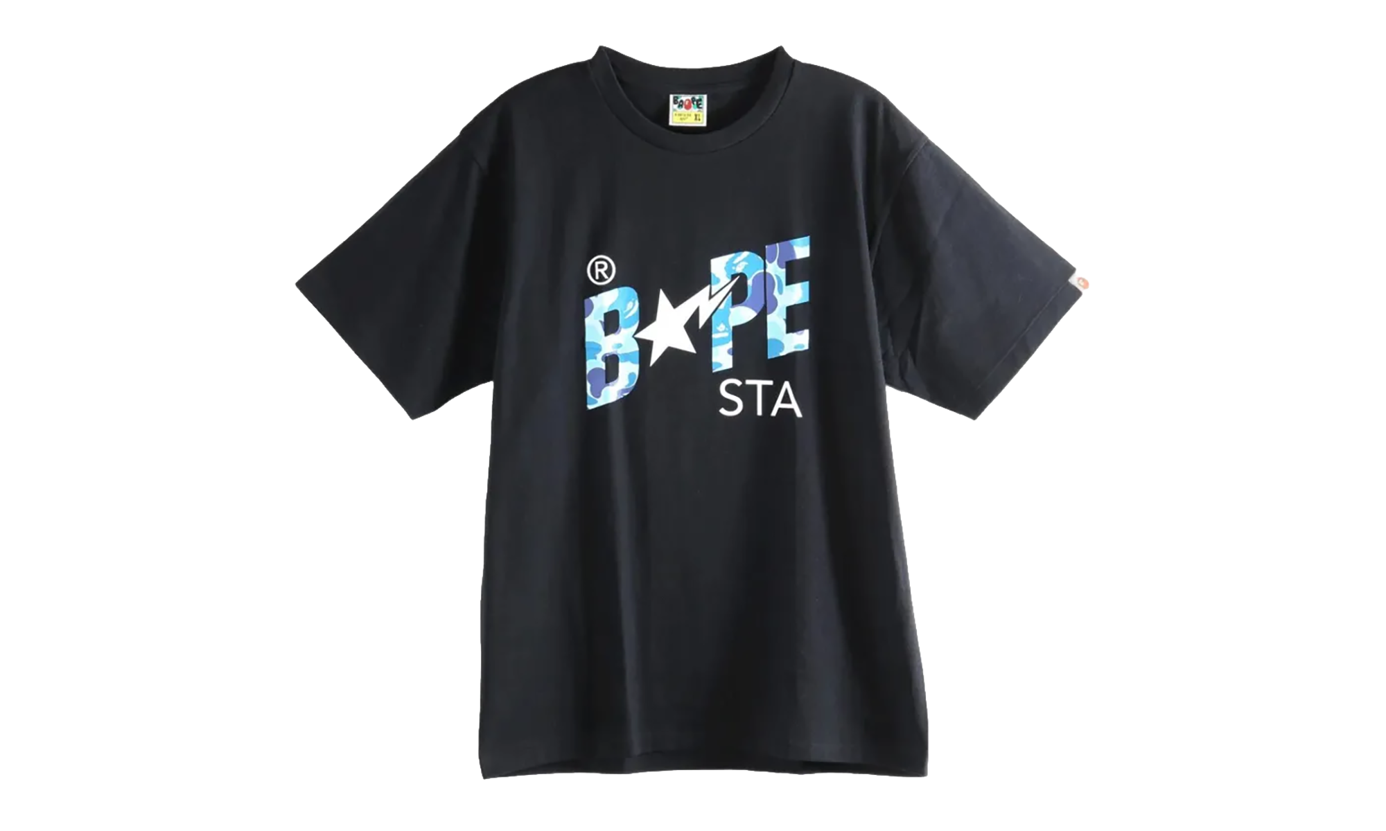 BAPE ABC Camo Bape Sta Logo Tee Black 1L80110008 BK9