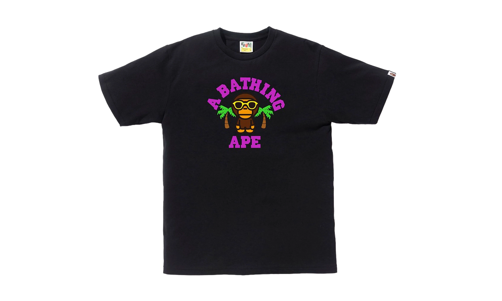 BAPE Milo College Summer Tee Black BAPE SS18 106