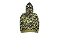 BAPE ABC Camo Shark Full Zip Up Hoodie Green 001ZPI201004M