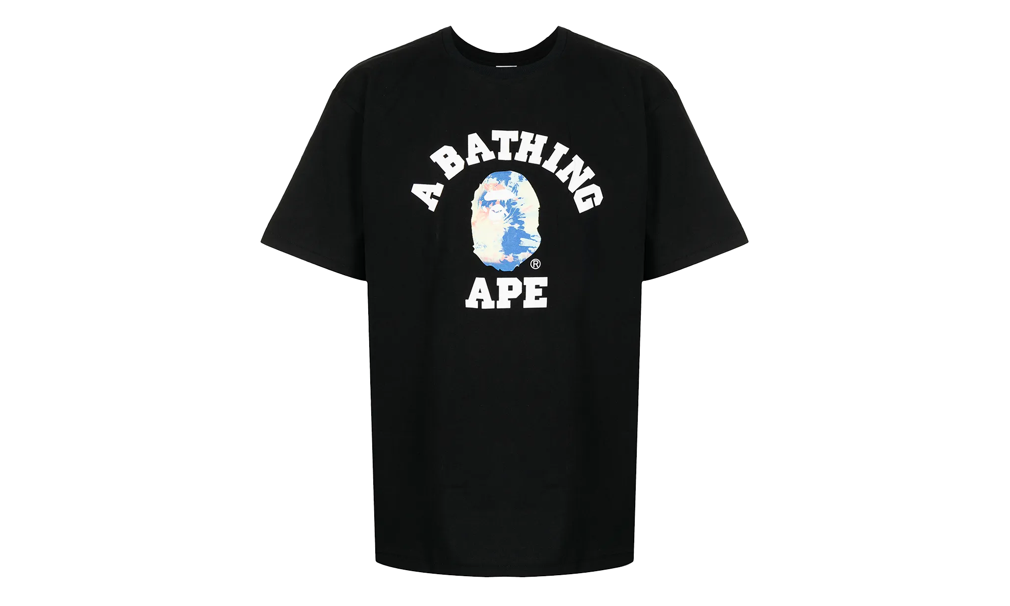 BAPE Tie Dye College Tee Black / Multicolor 1TEI 301 034 BLACK MULTICOLOR