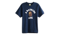 BAPE College Tee Navy 1M30110001 NVY