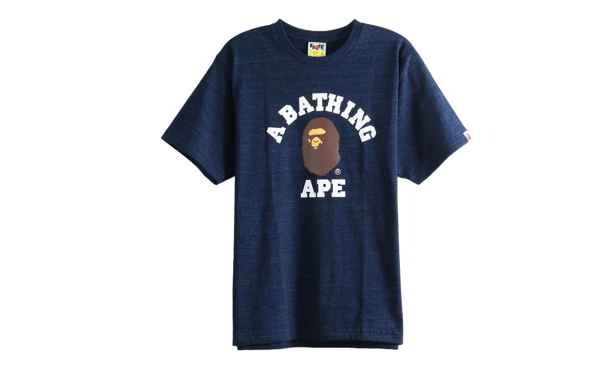 BAPE College Tee Navy 1M30110001 NVY
