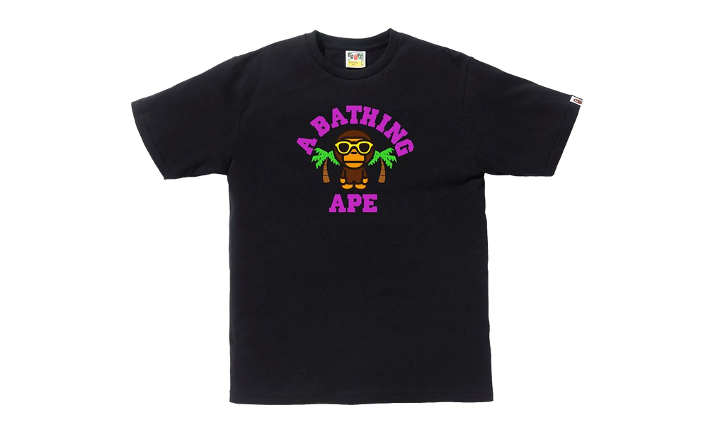 BAPE Milo College Summer Tee Black BAPE SS18 106