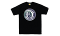 BAPE Tie Dye Busy Works Tee Black Purple 1I80 110 024 PUR
