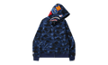 BAPE Color Camo Shark Full Zip Hoodie Navy 1H70 115 008 NAVY