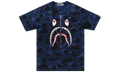 BAPE Color Camo Shark Tee NAVY CAMO 001CSJ801010M NVY