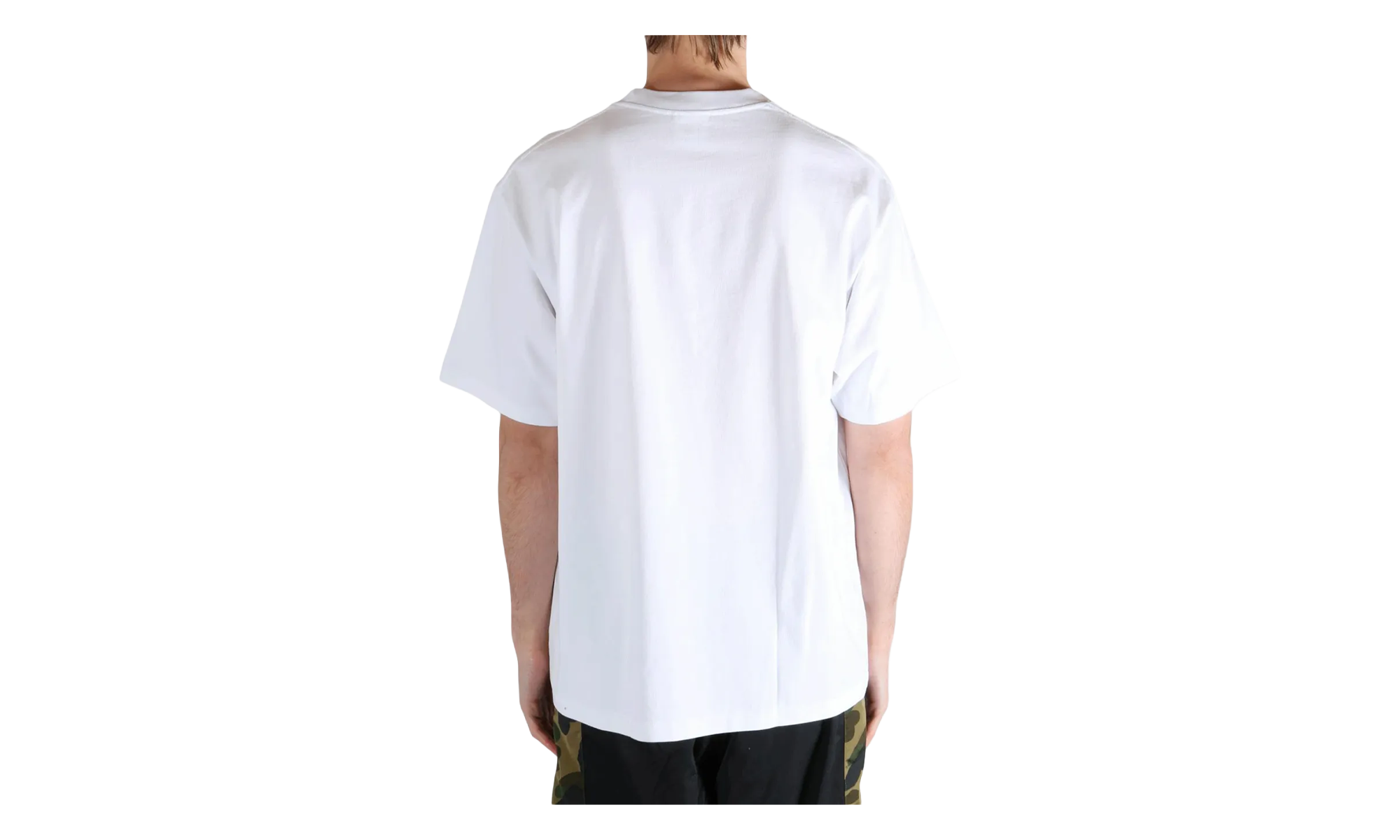 BAPE Sta College Relaxed Fit Tee White 1L80110314 WHT