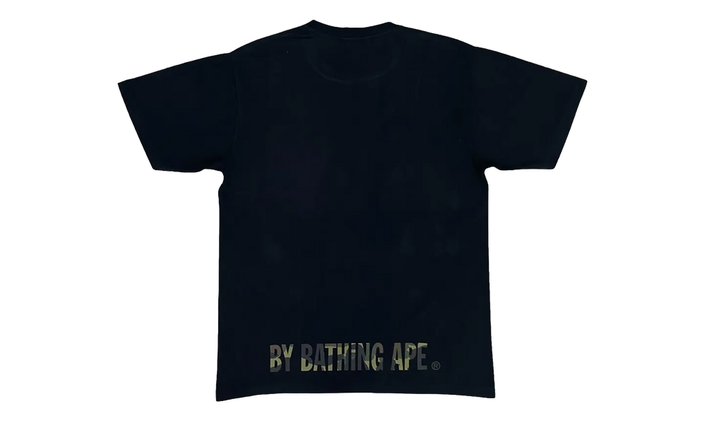 BAPE 1st Camo Ape Face Sta Tee Black Green 1I30 110 011 BLACK GREEN