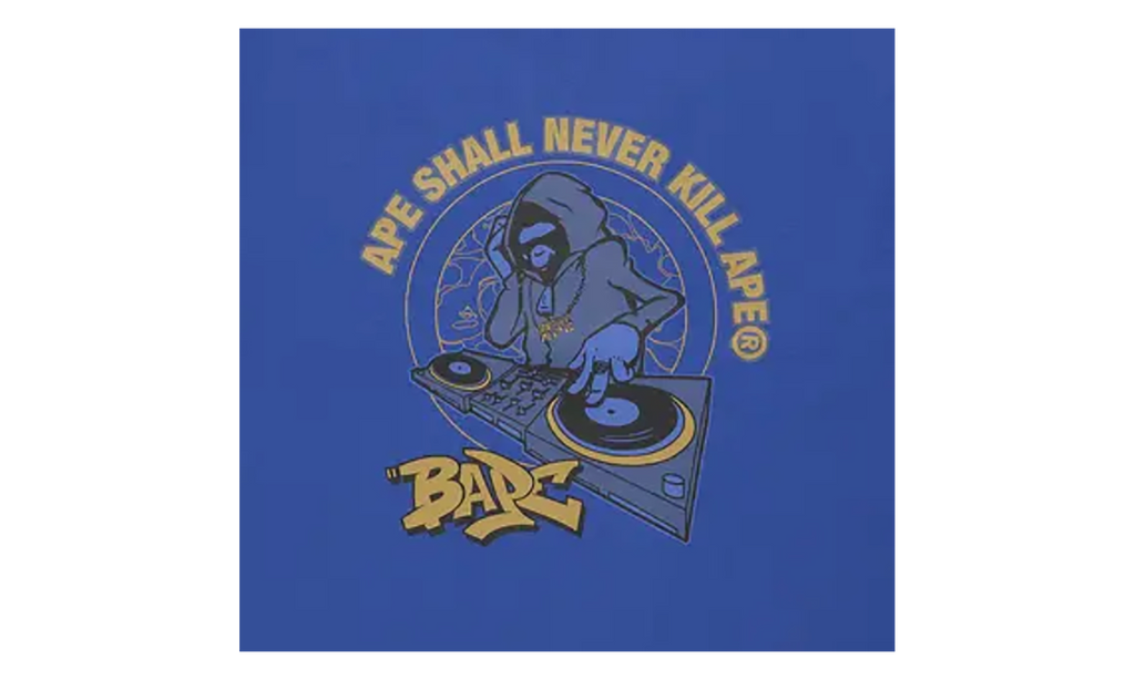 BAPE (B)Ape DJ Tee Blue 1J80 110 047 BLUE