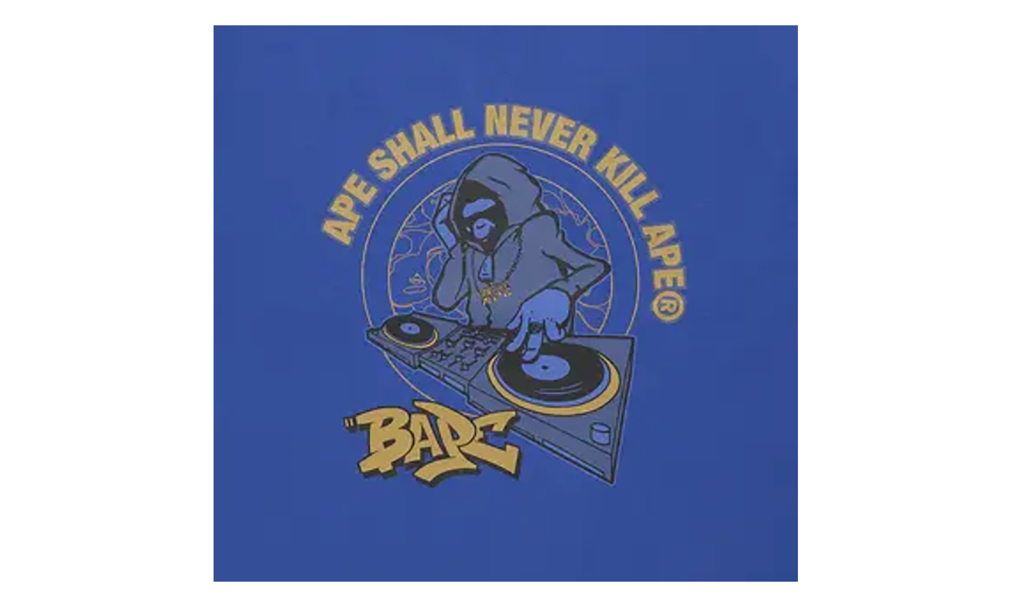 BAPE (B)Ape DJ Tee Blue 1J80 110 047 BLUE