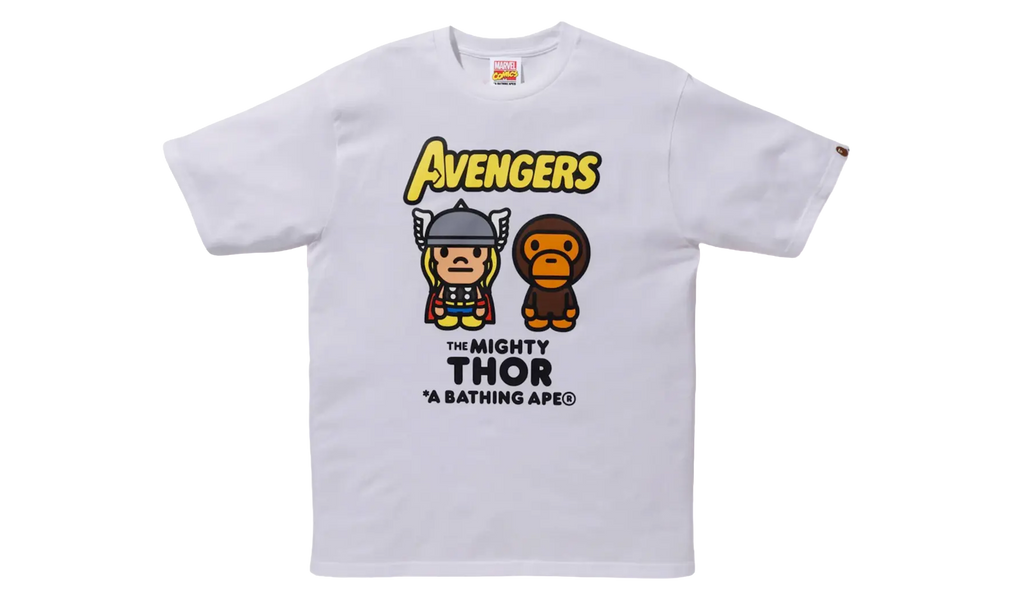 BAPE MARVEL THOR SHIRT White BAPE030
