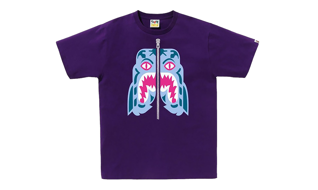 BAPE Colors Tiger T-Shirt Purple 1J30 110 057