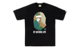 BAPE Tie Dye By Bathing Ape Tee Black / Green 0ZXTEM110033N BLACK GREEN