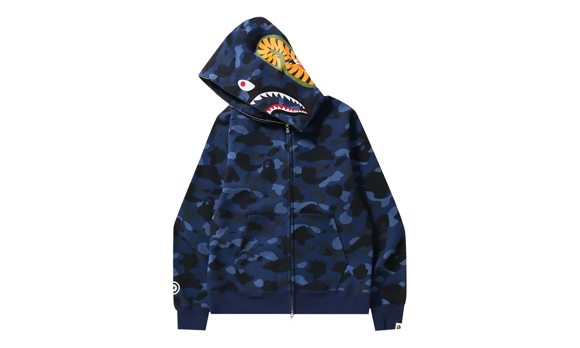 BAPE Color Camo Shark Full Zip Hoodie Navy 1H70 115 008 NAVY